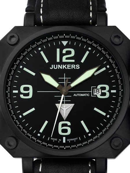 Junkers Horizon Miyota Automatic Airplane Cockpit-Style Watch #6752-2