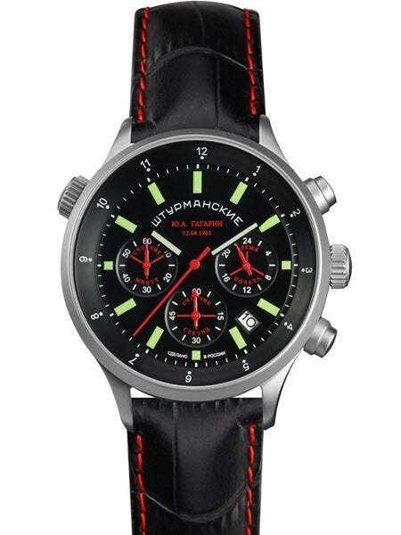 Sturmanskie Gagarin Commemorative Quartz Chronograph Watch with 24-hour Sub-Dial #4564465