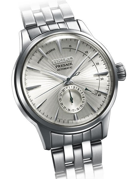 Seiko Presage "Cocktail Time" Automatic Dress Watch with Power Reserve Indicator #SSA341J1
