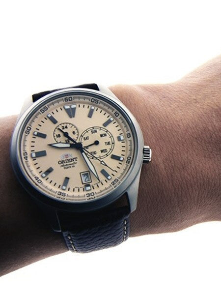 Scratch and Dent - Orient 21-Jewel Automatic Field Watch with 24-Hour Sub-Dial #SND993
