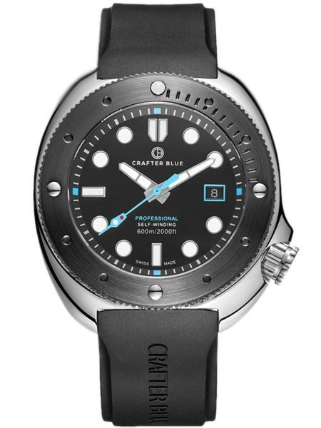 Crafter Blue Swiss Made 600-Meter Hyperion Ocean Diver with Swiss Automatic Movement  #HOSS001B-B-R