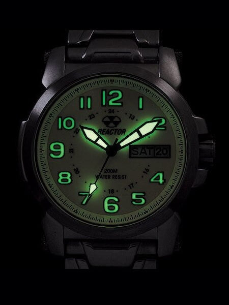 Reactor Atom Watch with SuperLuminova Illumination, Stainless Steel Case and Bracelet #68008