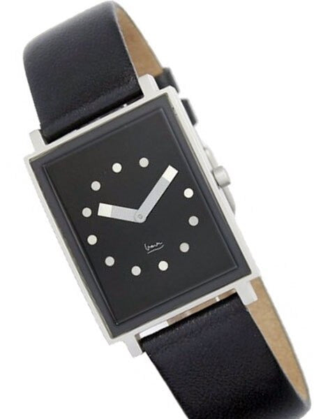 Projects Shenandoah Quartz Dress Watch with Black Leather Strap #9707