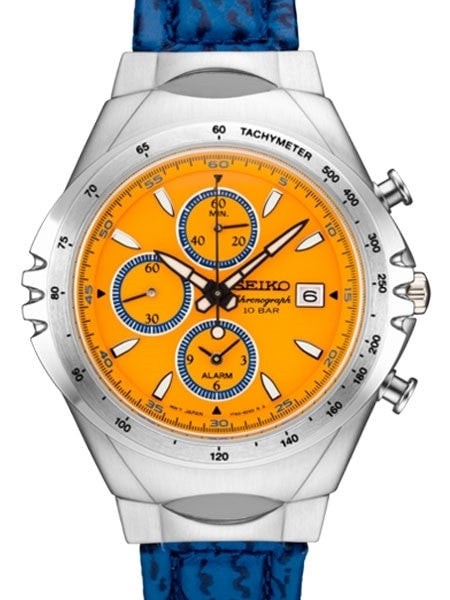 Seiko Macchina Sportiva Edition Quartz Chronograph with 60-Minute Stopwatch and Alarm #SNAF83