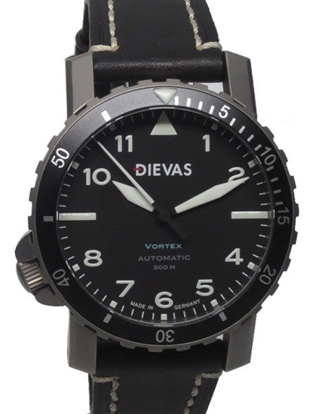 DIEVAS German Made Vortex Tactical Watch with Swiss ETA, Hirsch Liberty Strap