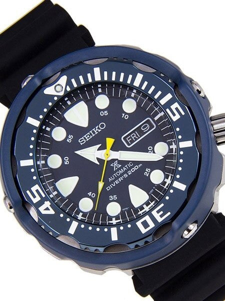 Seiko Prospex 24-Jewel Automatic Blue PVD Dive Watch with Case Shroud #SRP653