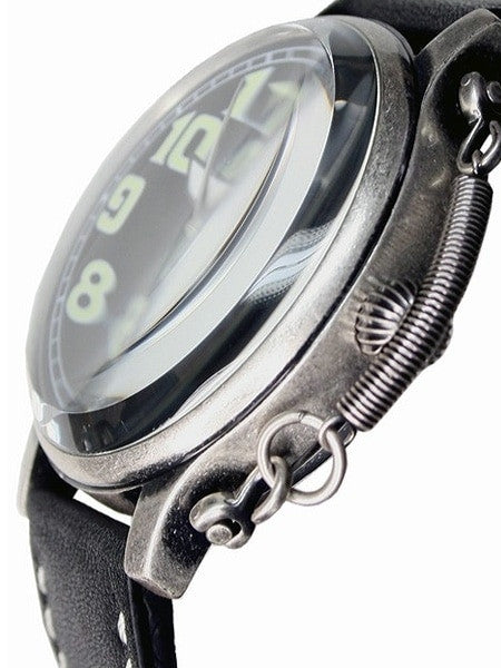 Aeromatic 1912 Automatic Aviator's Watch with Retro Crown Retention Spring, 24-Hr sub-dial #A1423