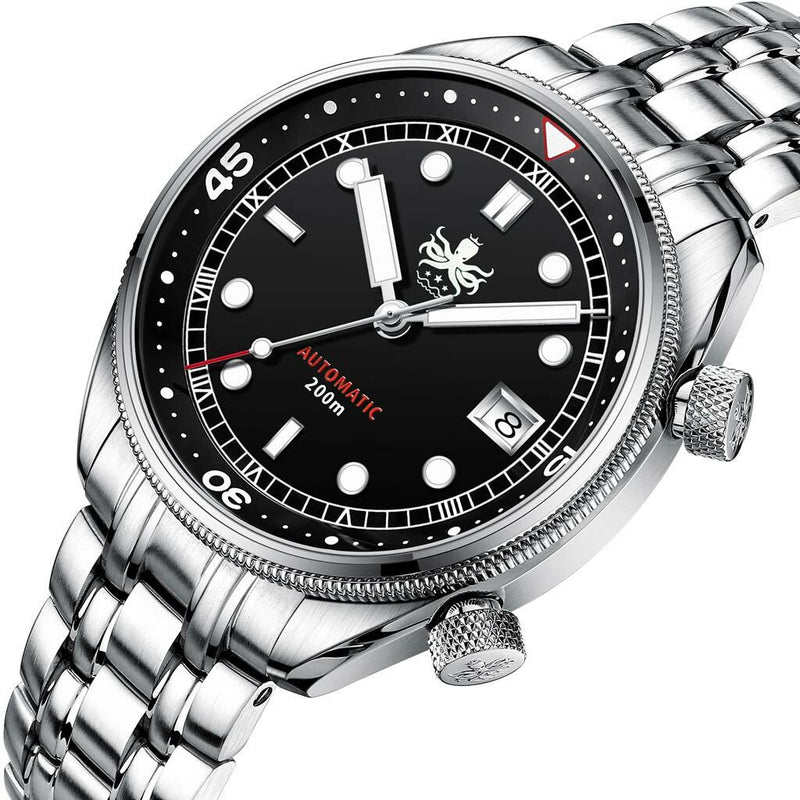 PHOIBOS Eagle Ray 200-Meter Automatic Dive Watch with Double Dome AR Sapphire Crystal #PY029C