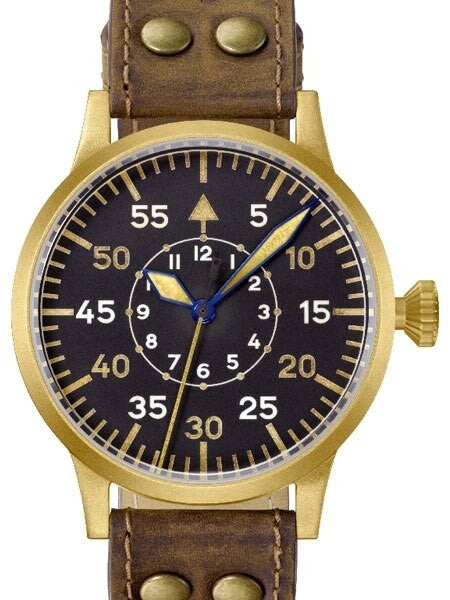 Laco Friedrichshafen Type B Dial Swiss Automatic Pilot Watch with Bronze Case #862086