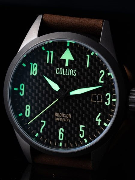 Collins Bronson Automatic Watch with 40mm Gun Metal PVD Case and AR Sapphire Crystal #CWA03