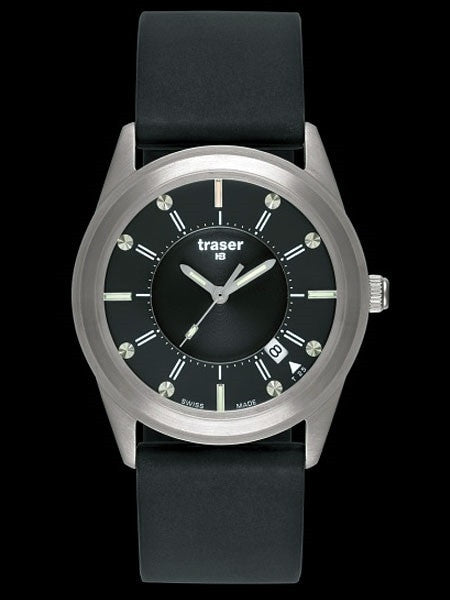 Traser Classic Translucent Dial, Silicone Strap Quartz Watch #100361