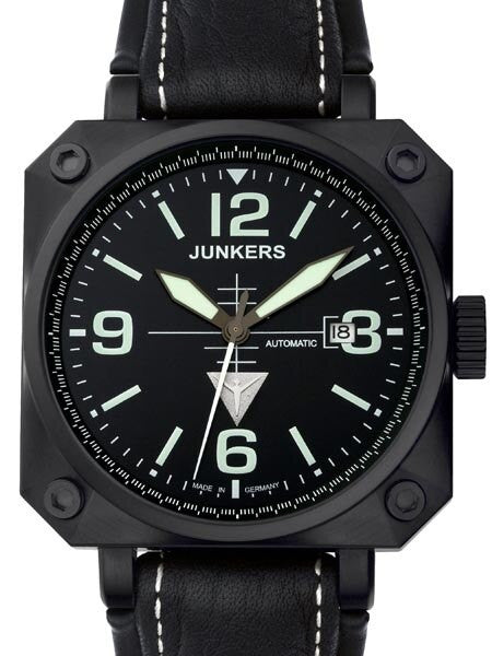 Junkers Horizon Miyota Automatic Airplane Cockpit-Style Watch #6752-2