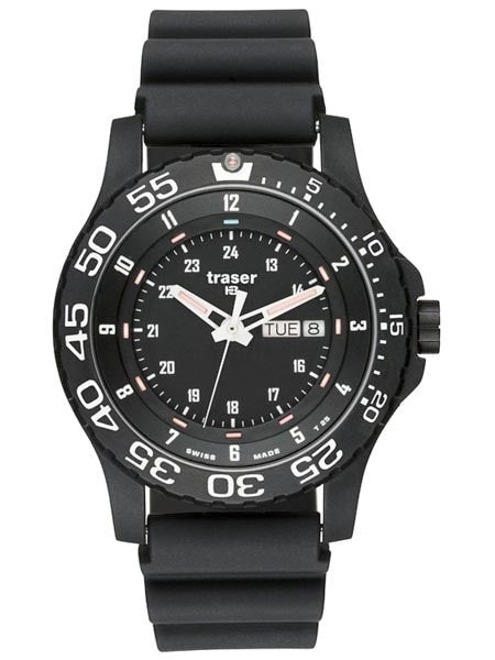 Traser P6600 Elite Red, Tactical Mission Watch on Rubber Strap P6600.91F.1Y.01