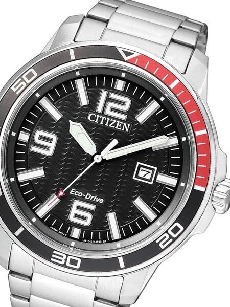 Citizen Eco-drive Sport Watch with Stainless Steel Bracelet #AW1520-51E