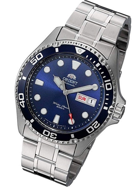 Orient Blue Dial Automatic Dive Watch with SS Bracelet #AA02005D