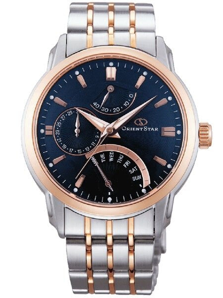 Orient Star Retrograde Day Watch with Date, Power Reserve, Sapphire Crystal #DE00004D