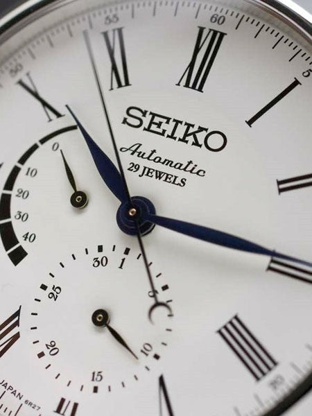 Seiko Presage 29-Jewel Automatic Dress Watch with Power Reserve, and Sapphire Crystal  #SARW011