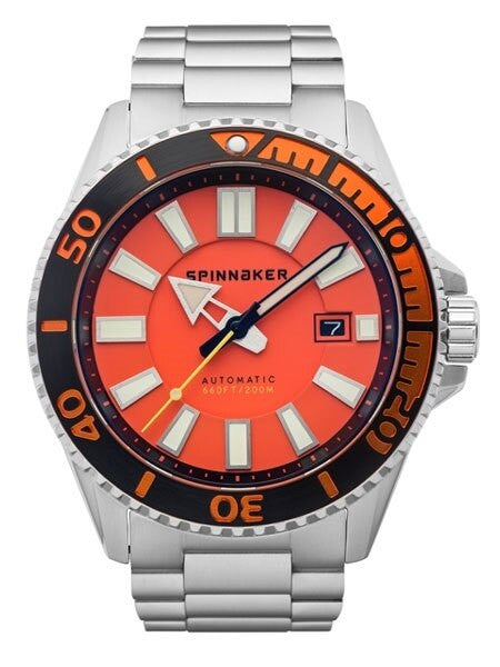 Spinnaker Automatic 200 Meter Dive Watch with Stainless Steel Bracelet #SP-5074-44