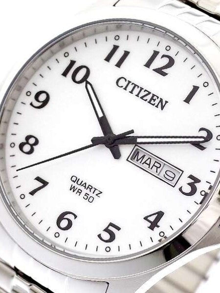 Citizen White Dial Quartz Watch with Stainless Steel Bracelet #BF5000-94A
