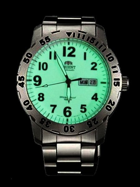Orient 21-Jewel Automatic Aviator Watch with Luminous Dial #EM7A002R
