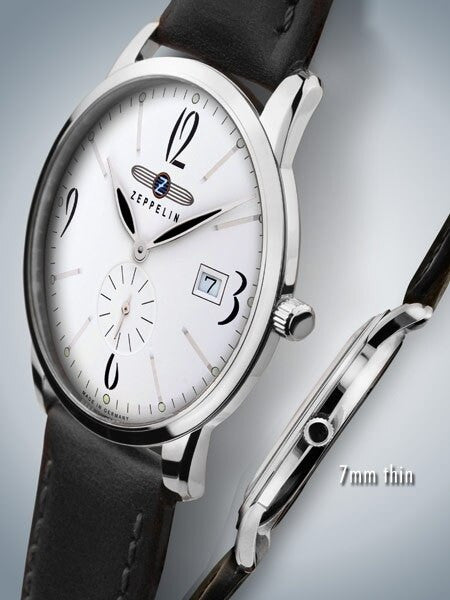 Graf Zeppelin Flatline Dress Watch that is Just 7mm Thin! #7334-4