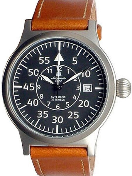 Aeromatic 1912 Beobachter Aviator Automatic Watch with Onion Crown #A1143