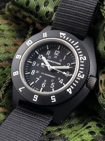 Marathon Swiss Made Quartz Military Navigator Pilot Watch with Tritium Illumination #WW194001