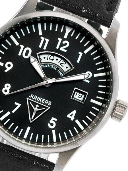 Junkers JU-52 Swiss GMT Watch with Second Independent Time Zone #6240-2