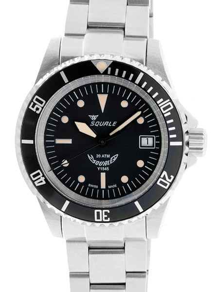 Scratch and Dent - Squale 200 meter Swiss Automatic Dive watch with Ceramic Bezel, Domed AR Sapphire Crystal #SND996