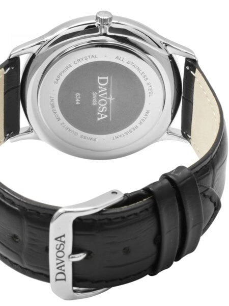 Davosa Flatline Quartz Watch with a 60 Second Sub-Dial and a White Dial #16248315