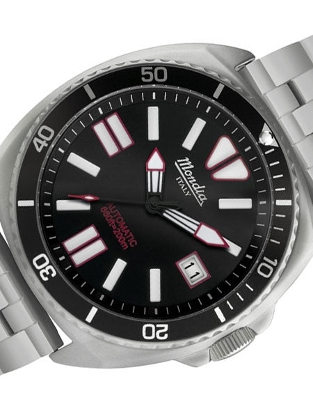 Mondia 200 Meter Automatic Dive Watch with Black Dial #MI788SS-BK-01BK-BM