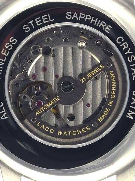 Laco Barcelona Automatic Creme Dial Watch with Sapphire Crystal #861611