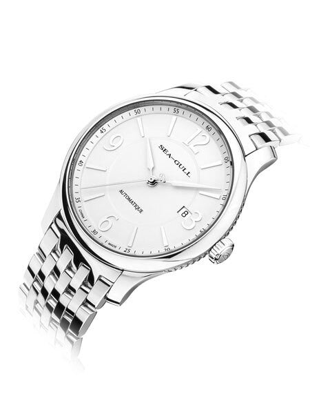 Sea-Gull 40mm Automatic Dress Watch with Bracelet and Sapphire Crystal #816.420