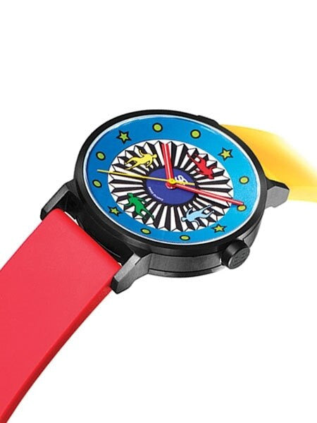 SB Swiss Quartz Stair Crazy Watch with Sapphire Crystal and Two-Color Strap #SBART.1