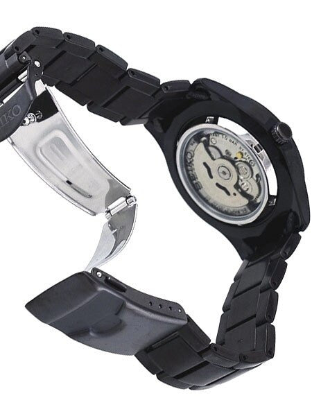 Seiko Military Gun Metal Plated Automatic Watch with 42mm Case #SNZG17K1