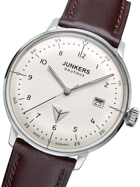 Junkers Bauhaus Swiss Quartz Watch with Domed Hesalite Crystal #6046-5