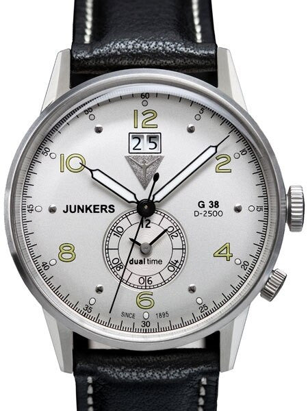 Scratch and Dent - Junkers G38 Big Date, Dual Time Watch with Two Crowns #6940-4