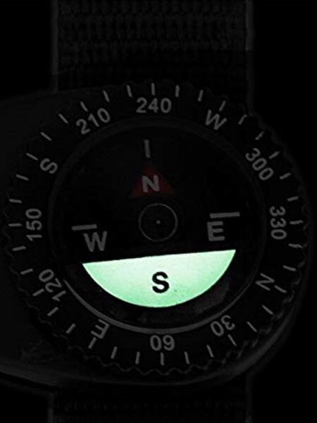 Marathon Survival Watch Band Clip-On Compass #CO194004
