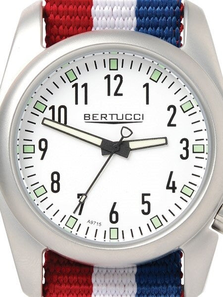 Bertucci Ventara Stainless Steel Field Watch with a DX3 Nylon Strap #11058