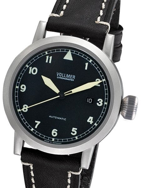 Vollmer V1 Viper 44mm Swiss COSC Certified Chronometer on a Hirsch Liberty Strap