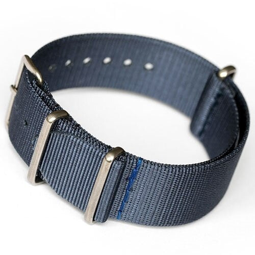 ADPT Navy Nylon Strap with 316L Stainless Steel Buckle and Keepers  #MSN-ADPTNAV