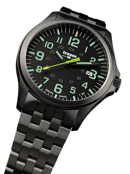 Traser Officer Pro Gun Metal PVD Case Watch with an Anti-Reflective Sapphire Crystal #107869