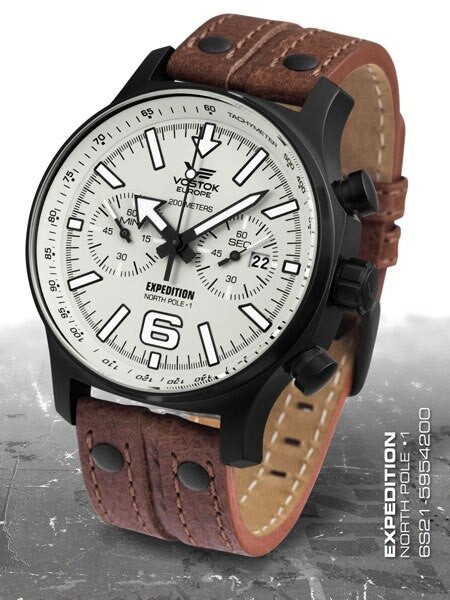 Vostok-Europe Expedition North Pole Chronograph with 60 Minute Stopwatch #5954200