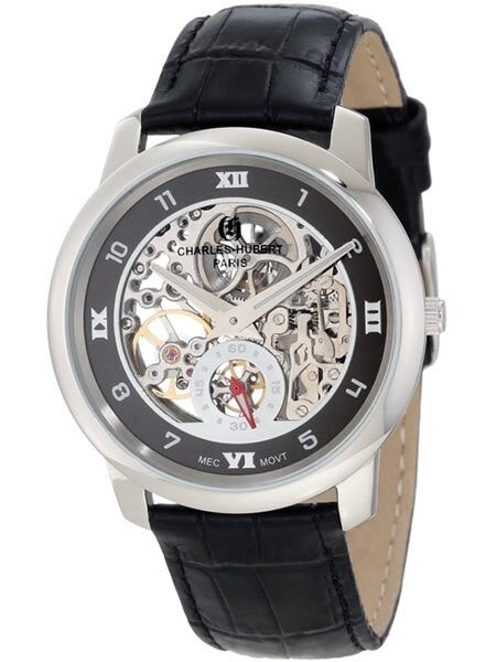 Charles Hubert Premium Collection Skeleton Mechanical Hand Wind Watch #3932