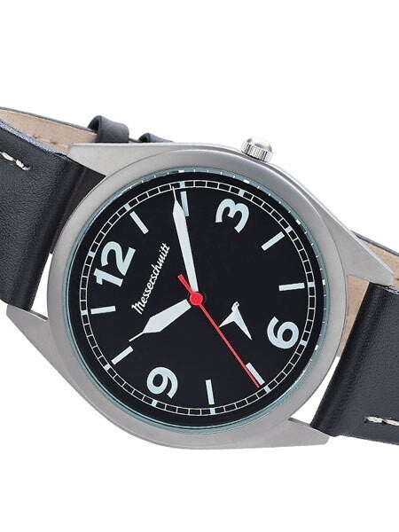 Aristo-Messerschmitt Quartz Aviator Style Watch with 43mm Sandblasted Case #ME-43L