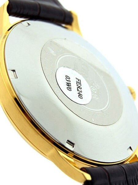 Scratch and Dent - Orient Bambino Automatic Dress Watch with White Dial, Gold tone Case #ER24003W-SND1