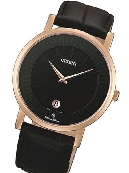 Orient Class Quartz Dress Watch with Sapphire Crystal and Rose Goldtone Case  #GW0100BB