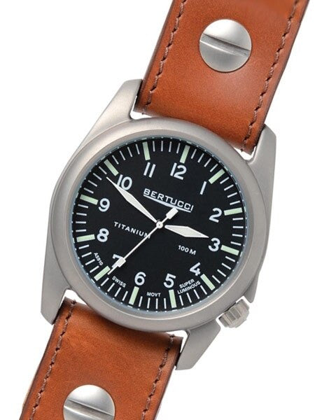 Bertucci A-4T Titanium Aero Field Watch with Swiss Quartz Movement #13401