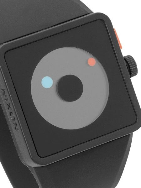 Nixon Newton Watch with Unique Rotating Disc Display, Nite Light  #A116-000