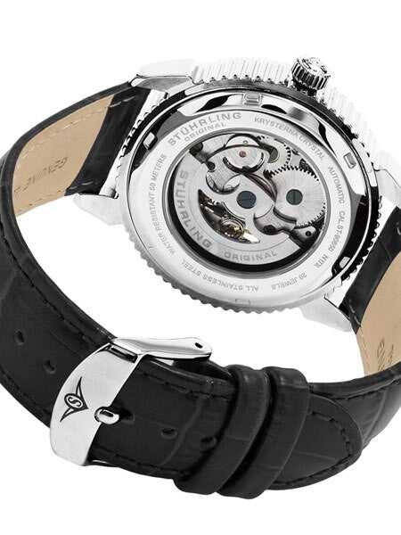 Stuhrling 40mm Special Reserve Automatic Watch with AM-PM Sub-Dial #835.02